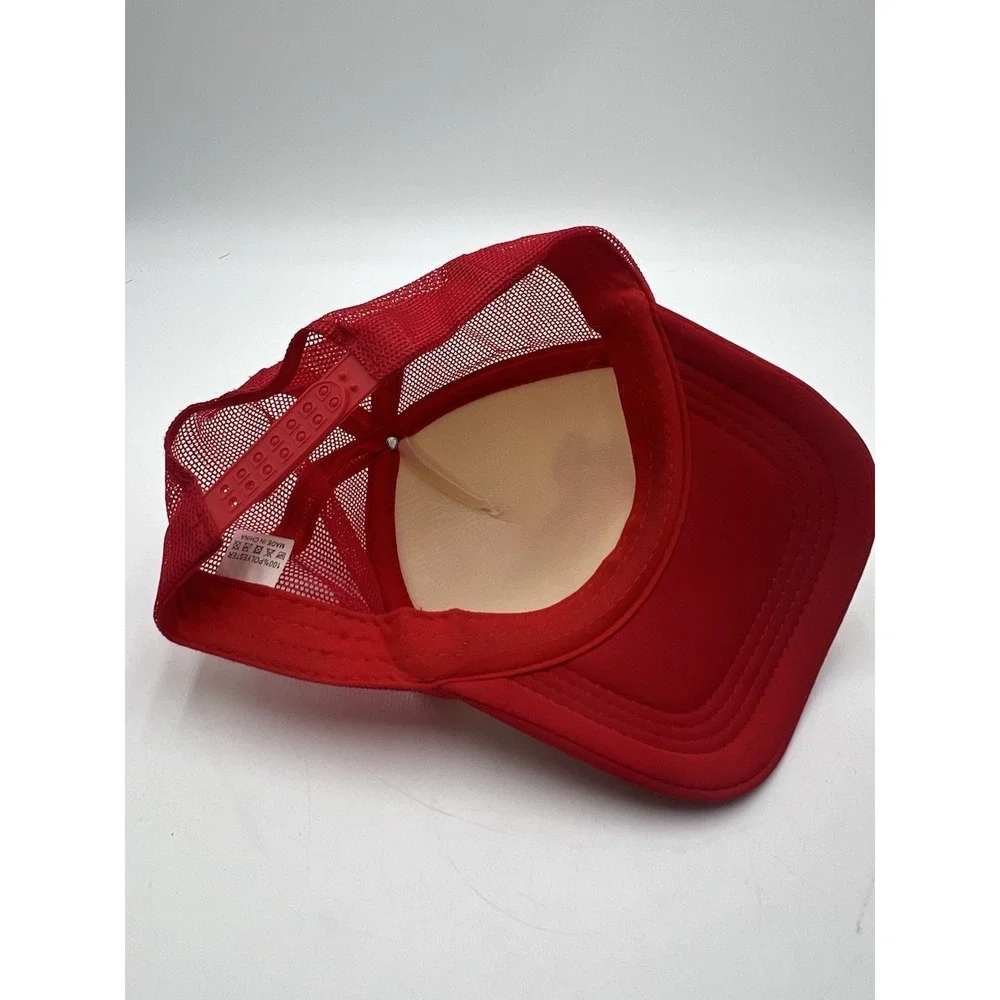 Vintage‎ Boston Baseball Trucker Hat Red White Snapback Mesh Cap Adult OSFM